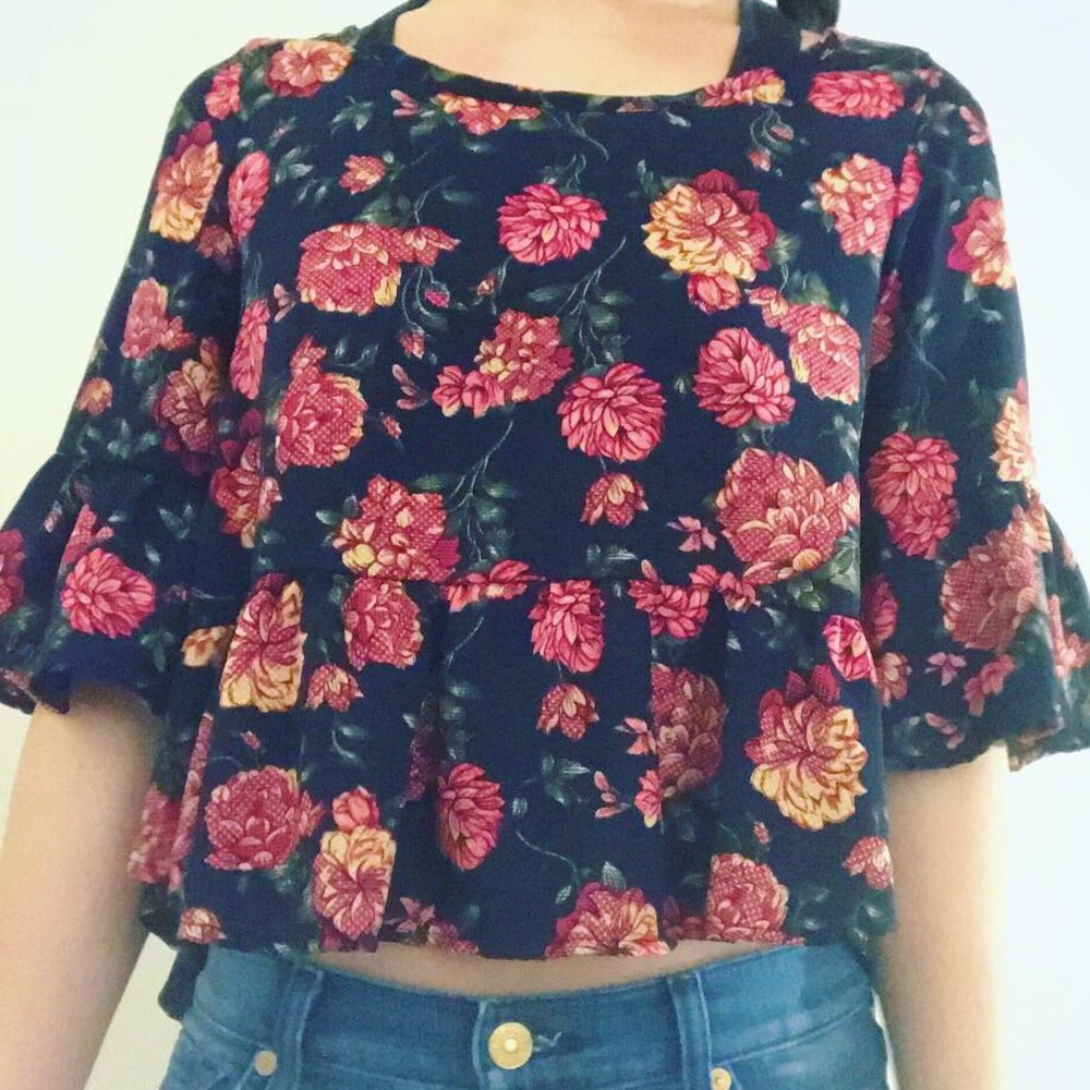 Runway Story Floral Print Blouse